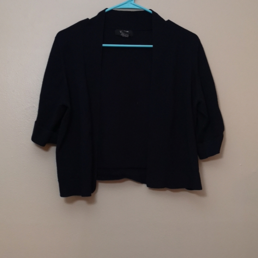 Verve Ami 3/4 sleeve cropped cardigan